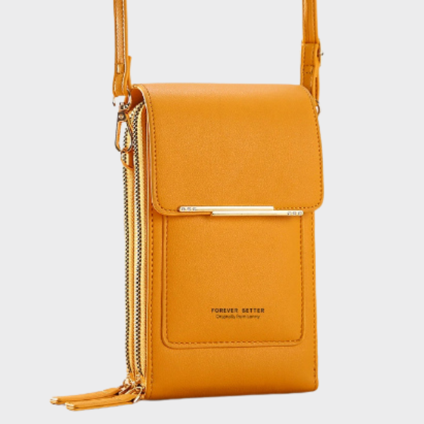 Anti-Diebstahl-Umhängetasche für Damen mit Handyfach