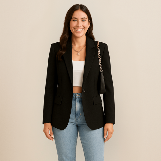 Damen Blazer tailliert mit Revers