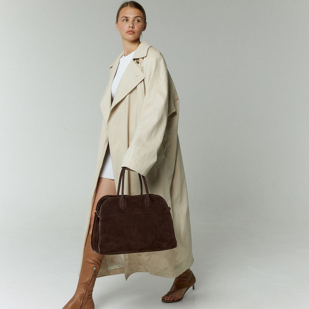 Damen Shopper Vegan Wildleder