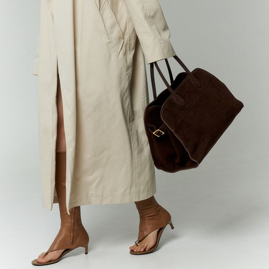 Damen Shopper Vegan Wildleder