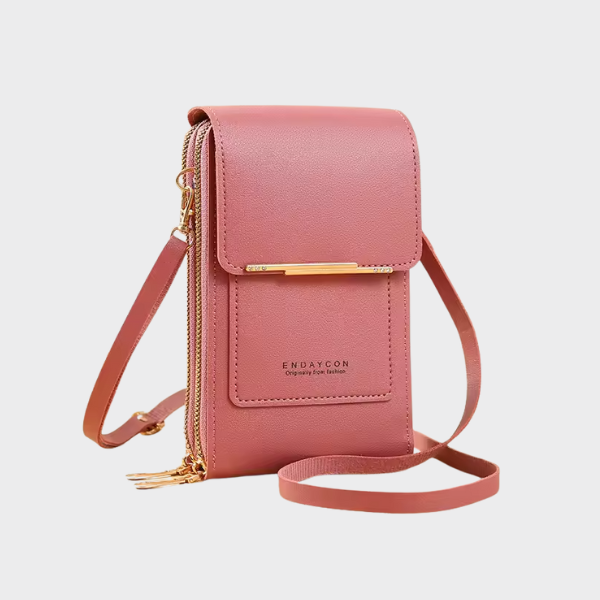 Anti-Diebstahl-Umhängetasche für Damen mit Handyfach