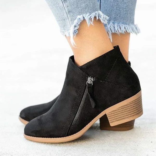 Damen Orthopädische Stiefeletten Blockabsatz