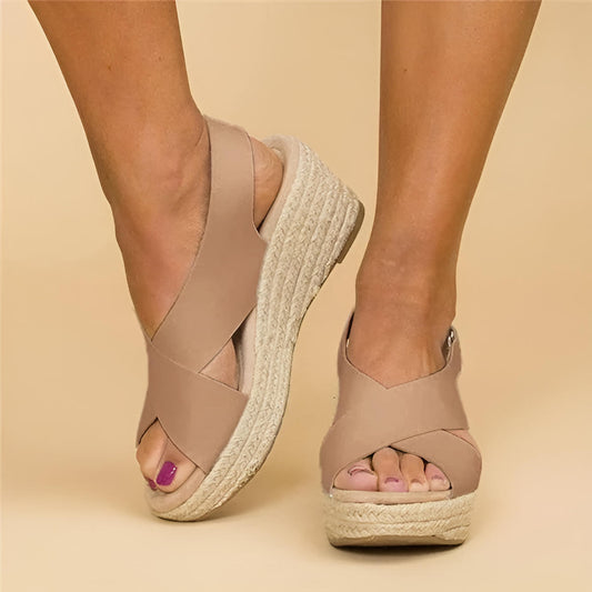 Dames Espadrilles Sleehak Orthopedisch